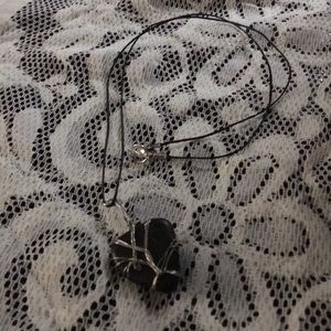 Handmade Jewerly black stone.
